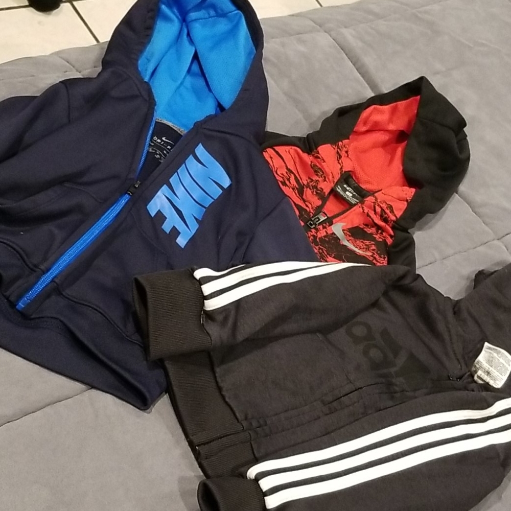 3 zip up jackets